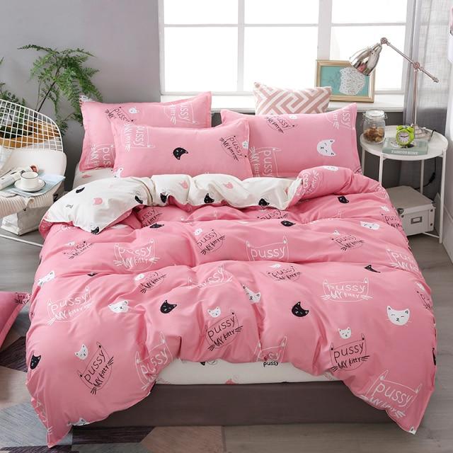 Cute Cat Print Bedding Set - Kawaiies - Adorable - Cute - Plushies - Plush - Kawaii