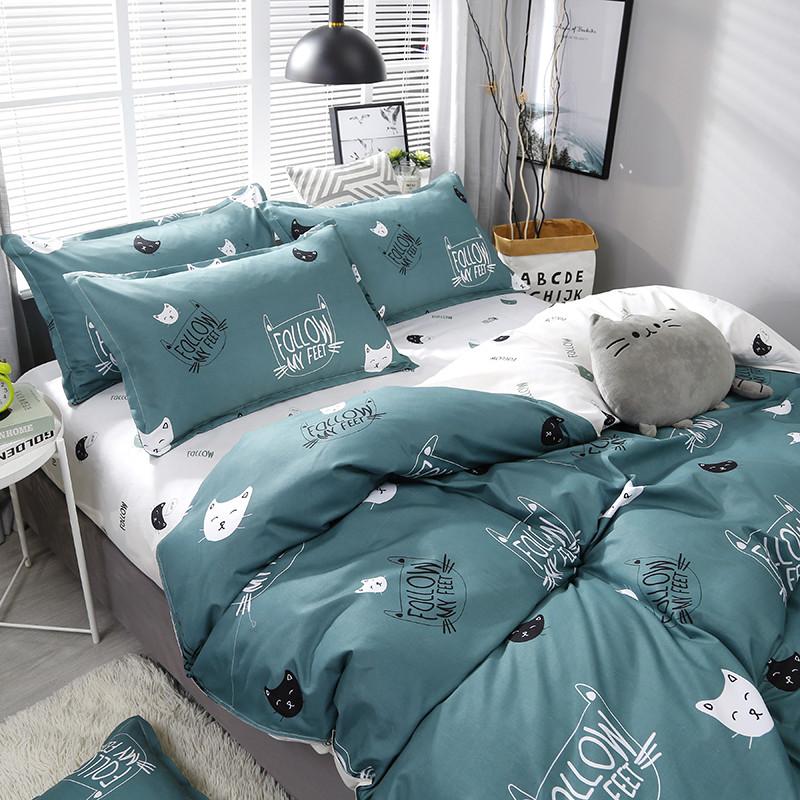 Cute Cat Print Bedding Set - Kawaiies - Adorable - Cute - Plushies - Plush - Kawaii