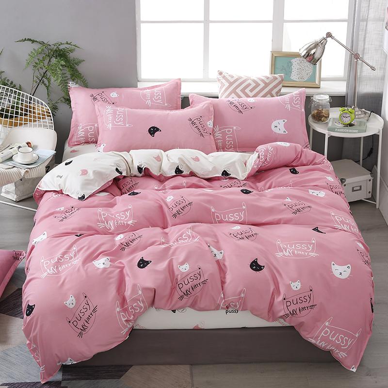 Cute Cat Print Bedding Set - Kawaiies - Adorable - Cute - Plushies - Plush - Kawaii