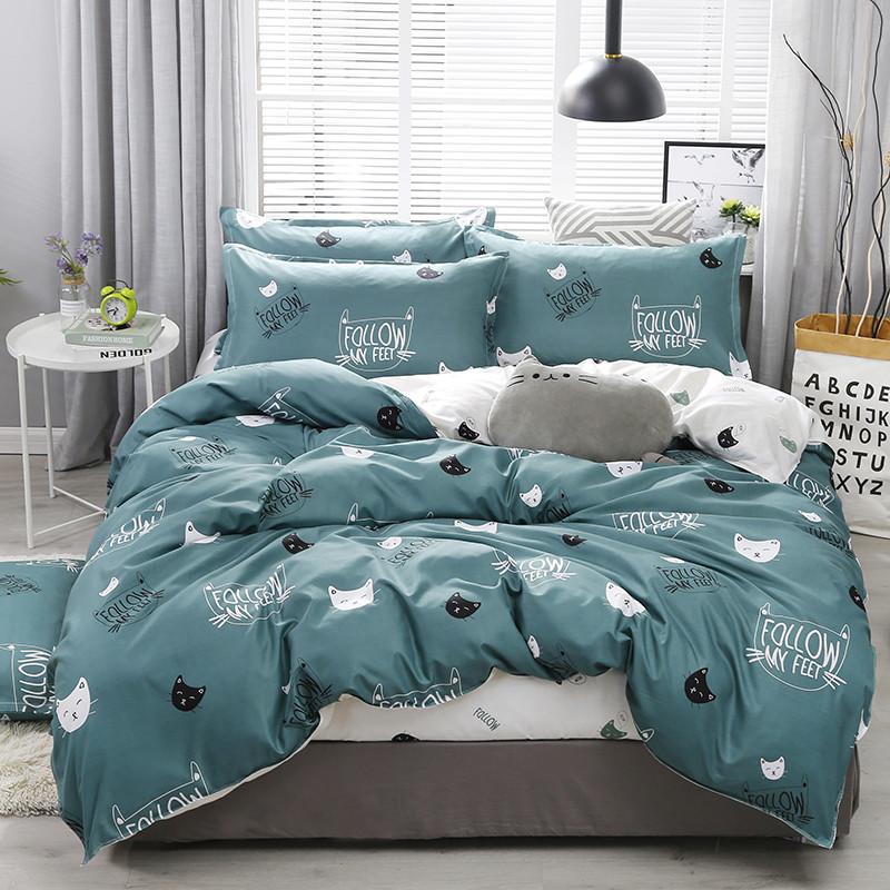 Cute Cat Print Bedding Set - Kawaiies - Adorable - Cute - Plushies - Plush - Kawaii