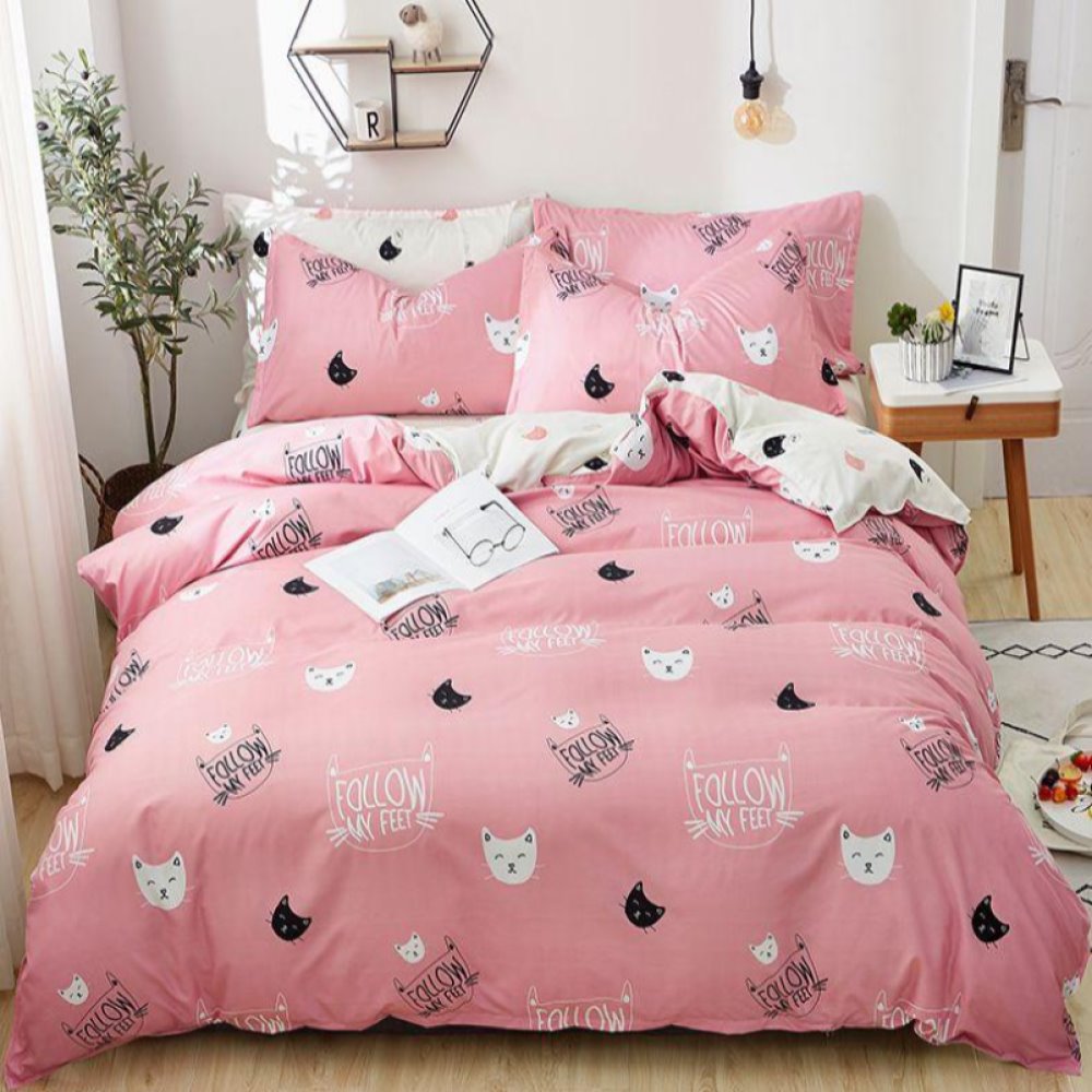 Cute Cat Print Bedding Set - Kawaiies - Adorable - Cute - Plushies - Plush - Kawaii