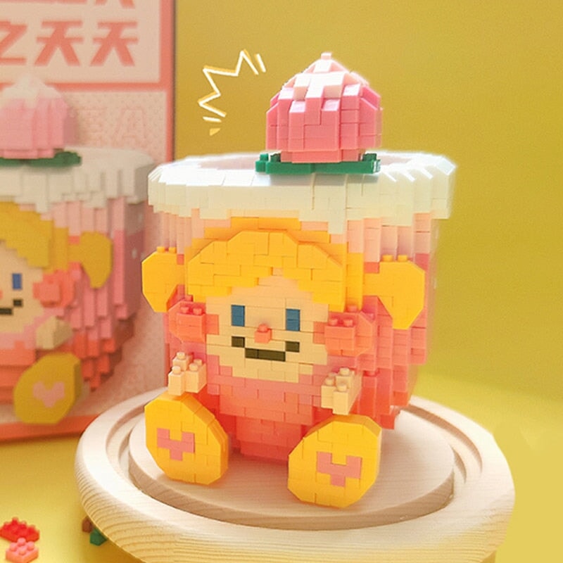 Cute Character Mugs Cups Nano Building Blocks - Kawaiies - Adorable - Cute - Plushies - Plush - Kawaii