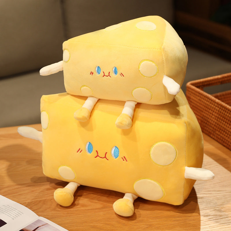 Cute Cheese Block Plushie - Kawaiies - Adorable - Cute - Plushies - Plush - Kawaii