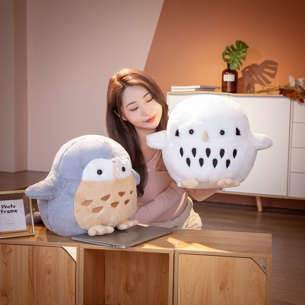 Cute Chonky Owl Plushies - Kawaiies - Adorable - Cute - Plushies - Plush - Kawaii