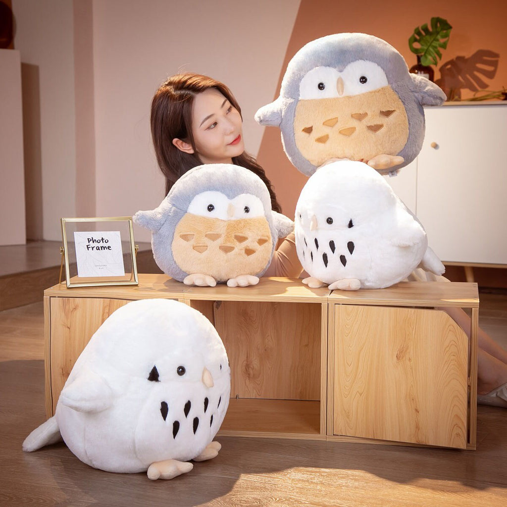 Cute Chonky Owl Plushies - Kawaiies - Adorable - Cute - Plushies - Plush - Kawaii