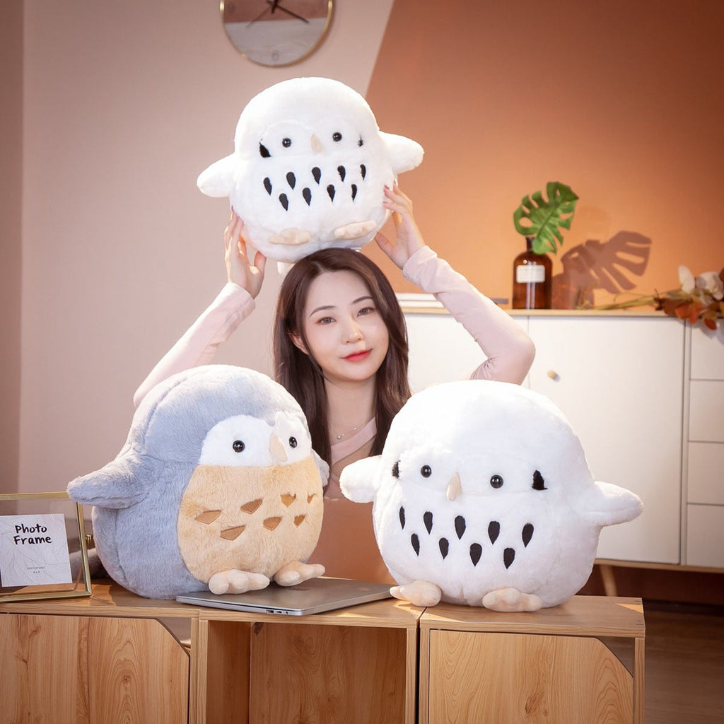 Cute Chonky Owl Plushies - Kawaiies - Adorable - Cute - Plushies - Plush - Kawaii