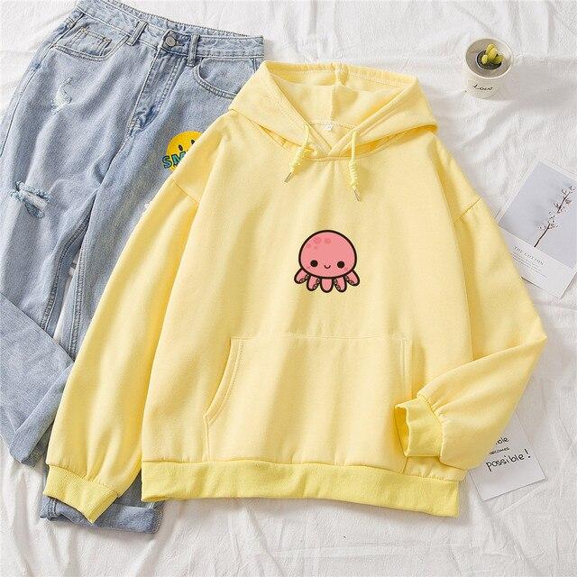Cute online yellow hoodies