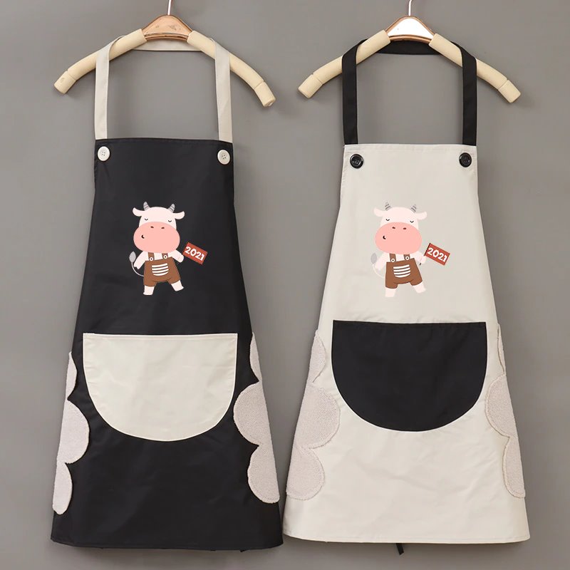 Cute Cow Print Waterproof Apron - Kawaiies - Adorable - Cute - Plushies - Plush - Kawaii