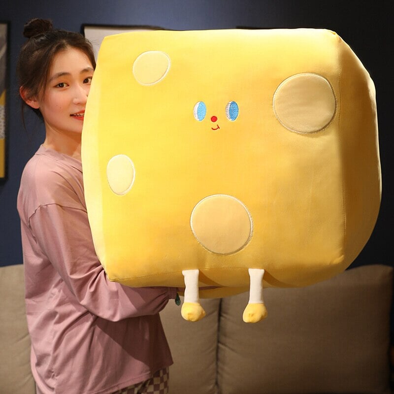 Cute Cube Cheese Block Plushie - Kawaiies - Adorable - Cute - Plushies - Plush - Kawaii