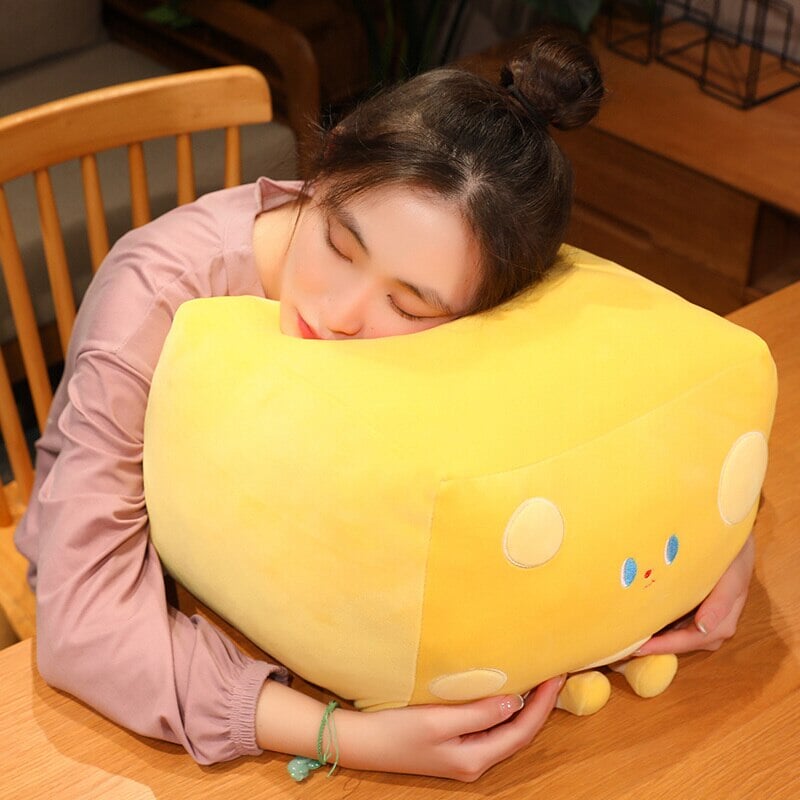 Cute Cube Cheese Block Plushie - Kawaiies - Adorable - Cute - Plushies - Plush - Kawaii