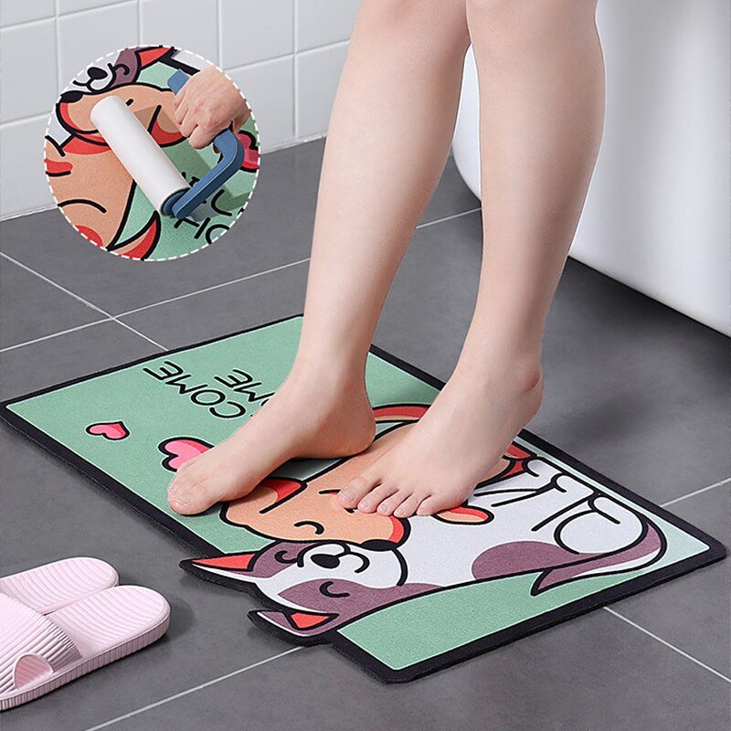 Cute Dog Bathroom Mat - Kawaiies - Adorable - Cute - Plushies - Plush - Kawaii