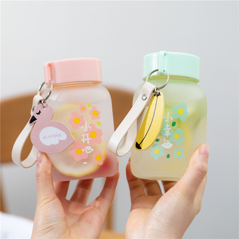Cute Flowers Small Water Bottle - Kawaiies - Adorable - Cute - Plushies - Plush - Kawaii