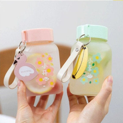 Cute Flowers Small Water Bottle - Kawaiies - Adorable - Cute - Plushies - Plush - Kawaii
