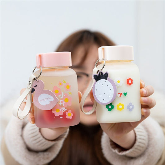 Cute Flowers Small Water Bottle - Kawaiies - Adorable - Cute - Plushies - Plush - Kawaii