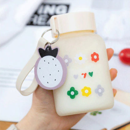 Cute Flowers Small Water Bottle - Kawaiies - Adorable - Cute - Plushies - Plush - Kawaii