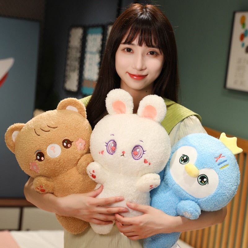 Cute Fluffy Animal Plushie Mascots - Kawaiies - Adorable - Cute - Plushies - Plush - Kawaii