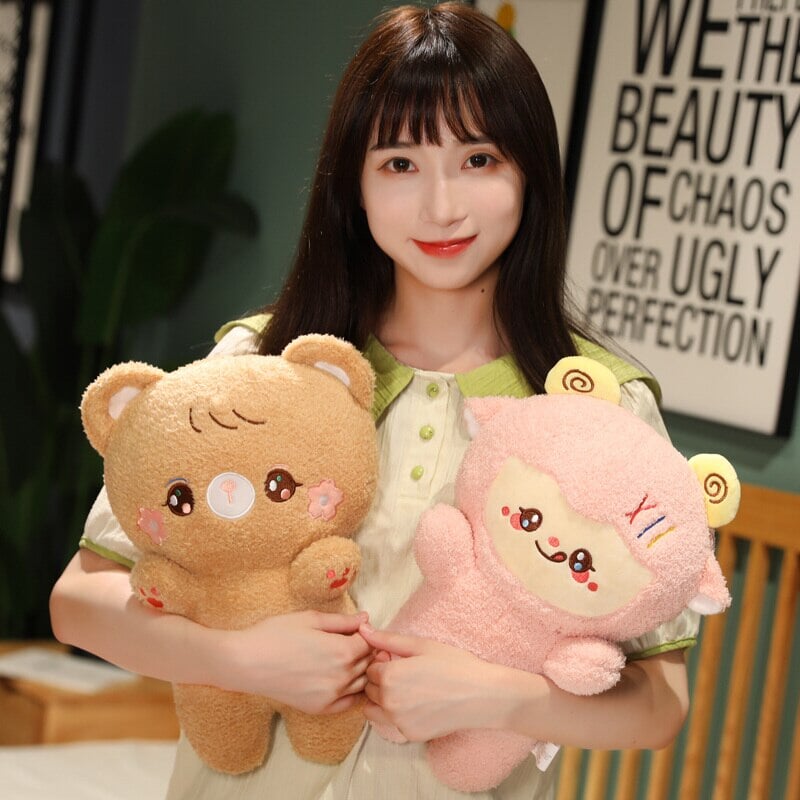 Cute Fluffy Animal Plushie Mascots - Kawaiies - Adorable - Cute - Plushies - Plush - Kawaii