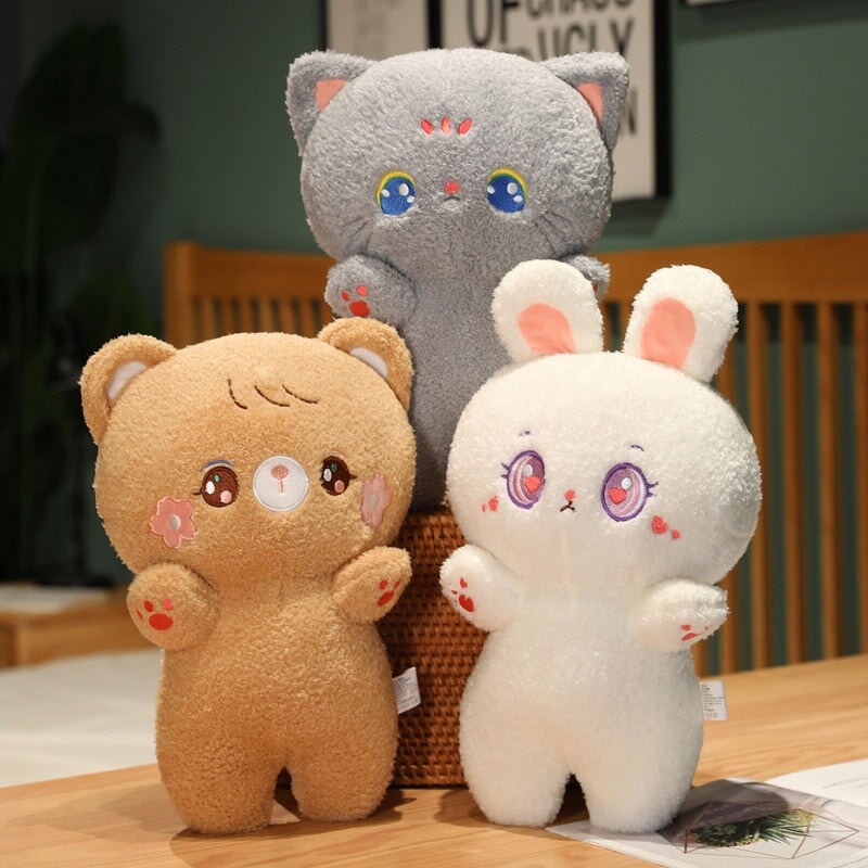 Cute Fluffy Animal Plushie Mascots - Kawaiies - Adorable - Cute - Plushies - Plush - Kawaii