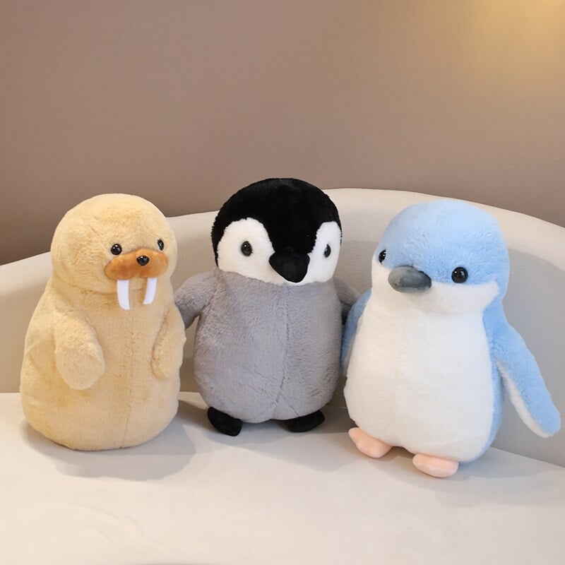 kawaiies-softtoys-plushies-kawaii-plush-Cute Fluffy Penguin Walrus Plushies Soft toy 