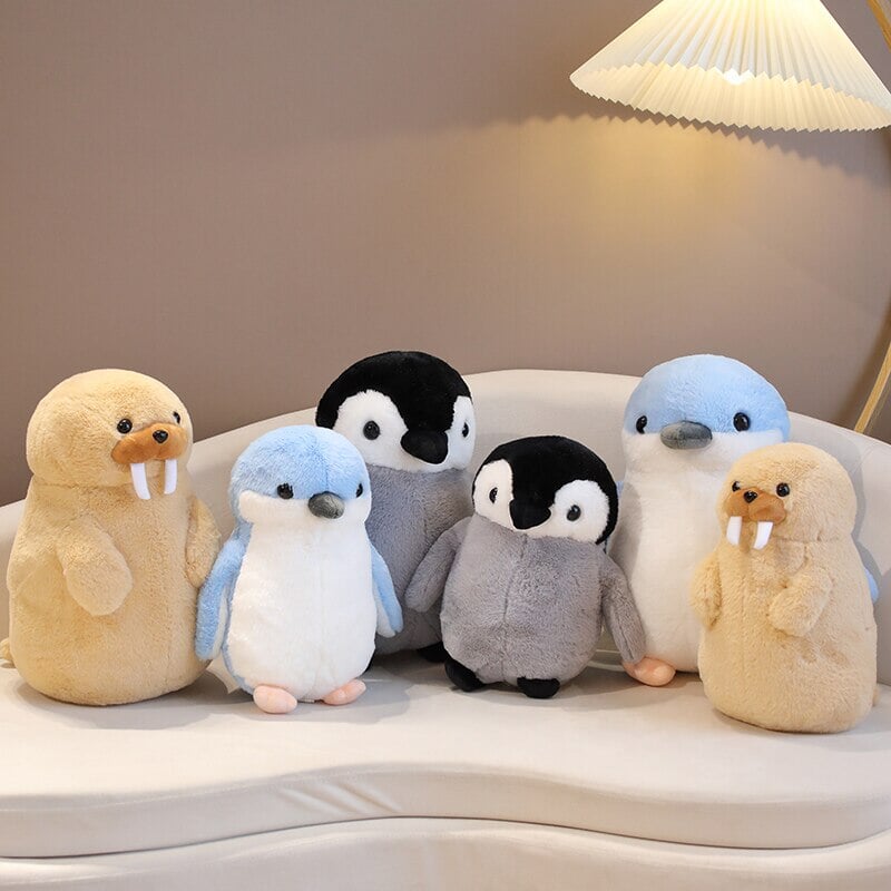 kawaiies-softtoys-plushies-kawaii-plush-Cute Fluffy Penguin Walrus Plushies Soft toy 