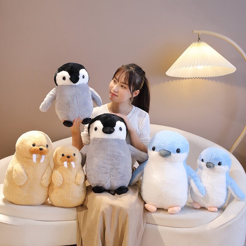 kawaiies-softtoys-plushies-kawaii-plush-Cute Fluffy Penguin Walrus Plushies Soft toy 