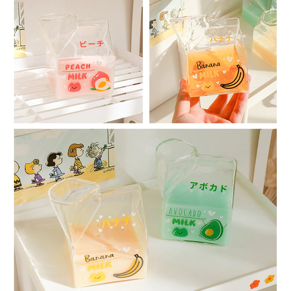 Cute Fruit Milk Carton Shape Cup – Kawaiies