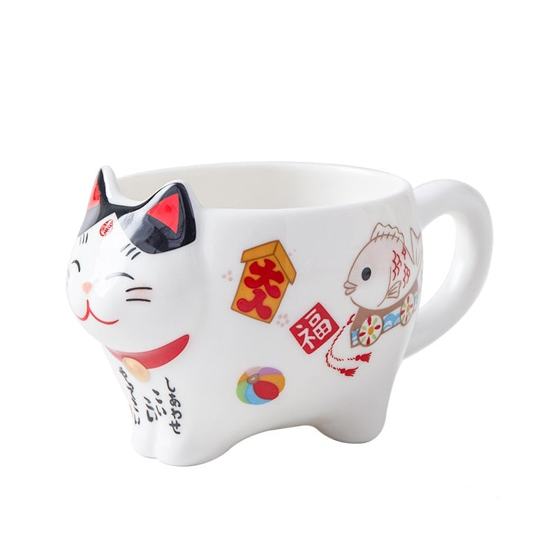 Cute Japanese Lucky Cat Porcelain Tea Set - Kawaiies - Adorable - Cute - Plushies - Plush - Kawaii