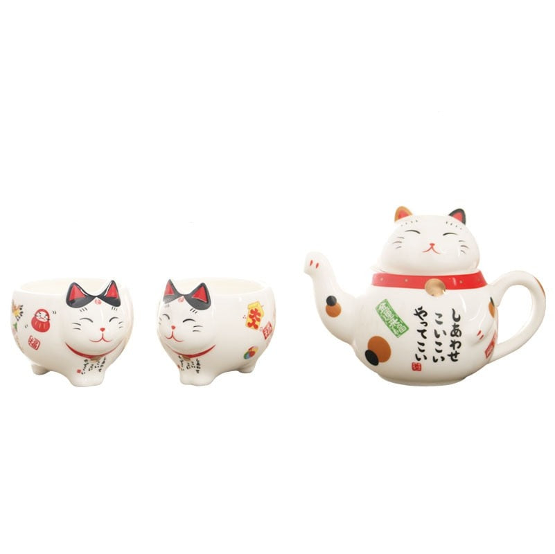 Japanese Style Cute Cat Tea Pot - 5 styles – Green Moon Living