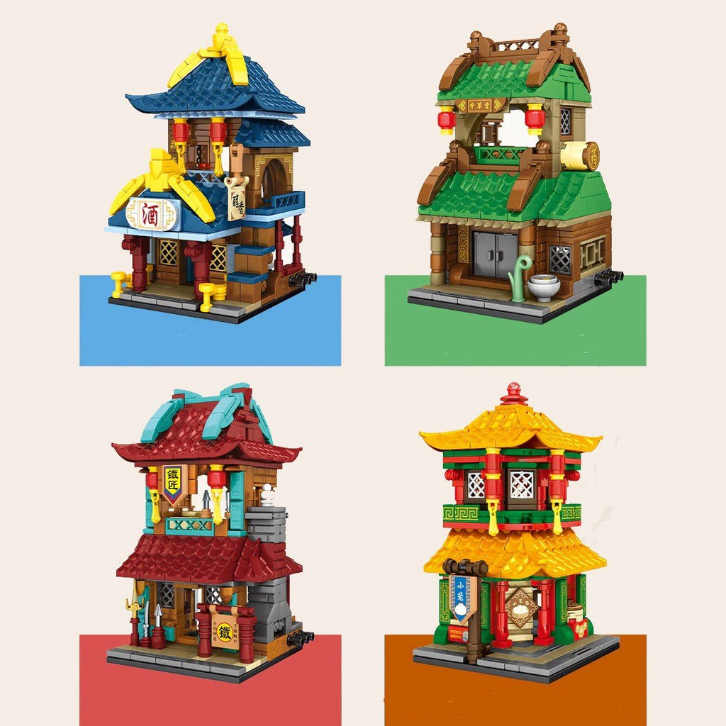 Jiangsu Streets Stores Set 1 Building Sets - Kawaiies - Adorable - Cute - Plushies - Plush - Kawaii
