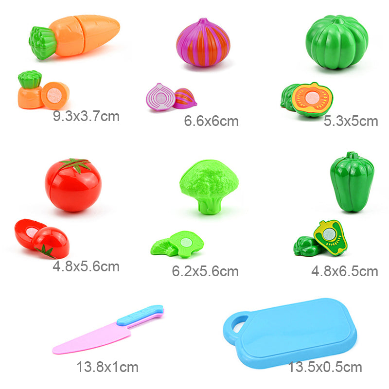 Cute Mini Microwave Oven Interactive 31pc Kitchen Children Toys with Light & Sound - Kawaiies - Adorable - Cute - Plushies - Plush - Kawaii