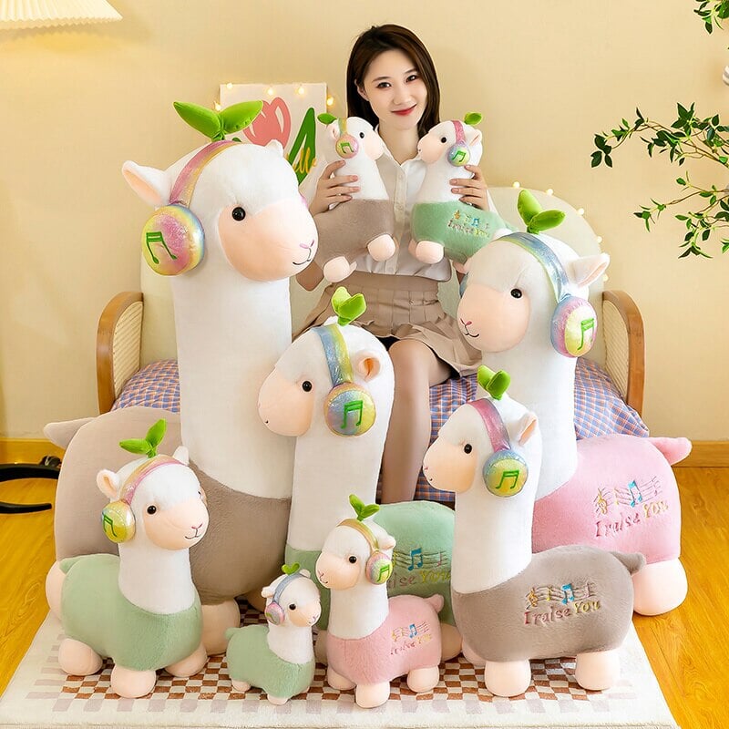 Cute Musical Alpaca Plushie - Kawaiies - Adorable - Cute - Plushies - Plush - Kawaii
