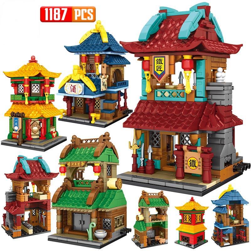 Jiangsu Streets Stores Set 1 Building Sets - Kawaiies - Adorable - Cute - Plushies - Plush - Kawaii