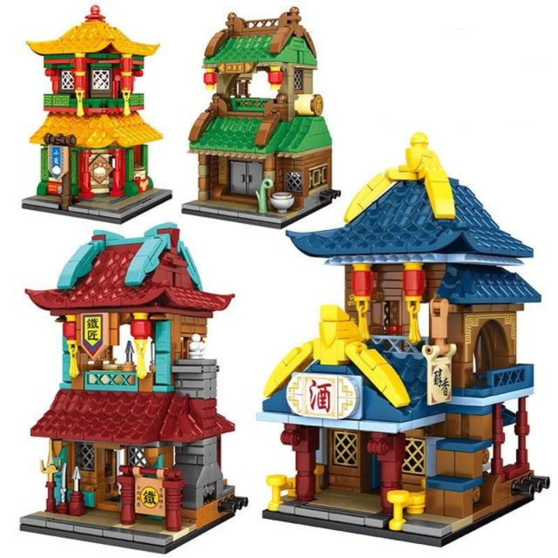 Jiangsu Streets Stores Set 1 Building Sets - Kawaiies - Adorable - Cute - Plushies - Plush - Kawaii