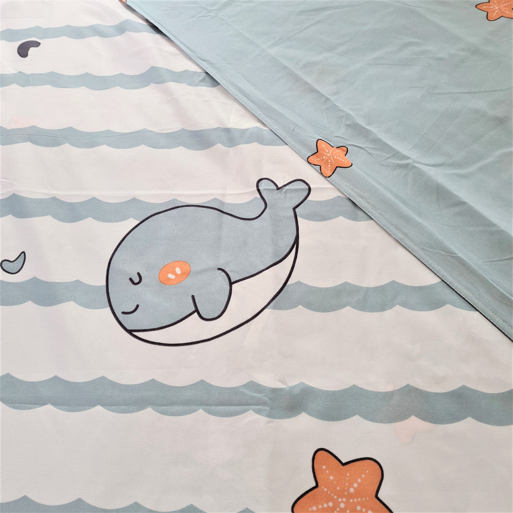 Light & Dark Whale Print Bedding Set - Kawaiies - Adorable - Cute - Plushies - Plush - Kawaii