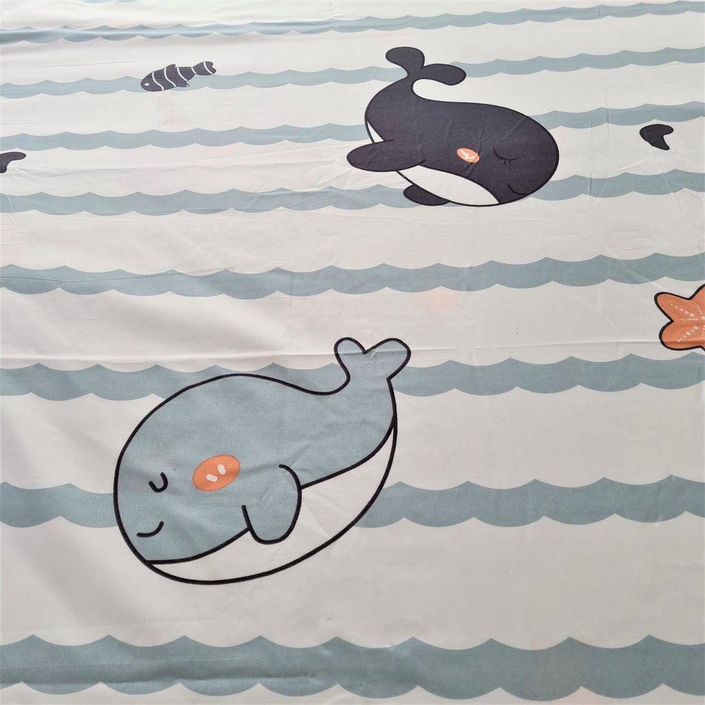 Light & Dark Whale Print Bedding Set - Kawaiies - Adorable - Cute - Plushies - Plush - Kawaii