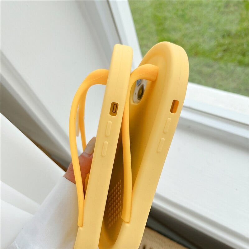 Cute Yellow Slippers with Daisy iPhone Case - Kawaiies - Adorable - Cute - Plushies - Plush - Kawaii