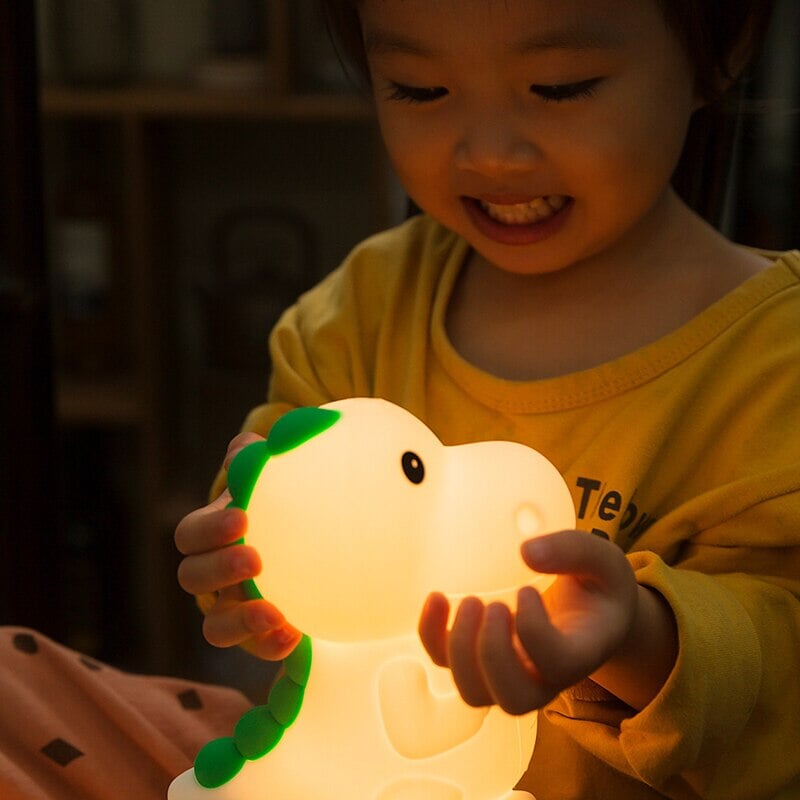 Dinosaur Silicone LED Night Light Cartoon Children - Kawaiies - Adorable - Cute - Plushies - Plush - Kawaii