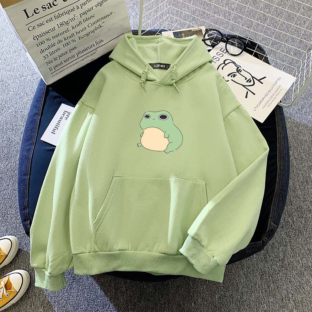 Dizzy Frog Part-Cotton Hoodie - Kawaiies - Adorable - Cute - Plushies - Plush - Kawaii