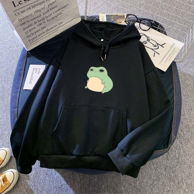 Dizzy Frog Part-Cotton Hoodie - Kawaiies - Adorable - Cute - Plushies - Plush - Kawaii
