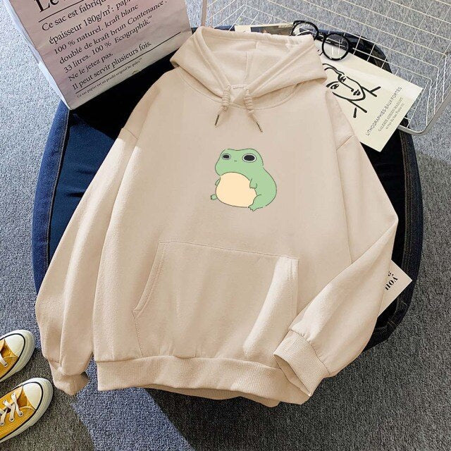 Dizzy Frog Part-Cotton Hoodie - Kawaiies - Adorable - Cute - Plushies - Plush - Kawaii