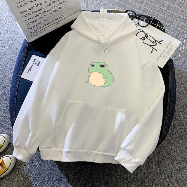 Dizzy Frog Part-Cotton Hoodie - Kawaiies - Adorable - Cute - Plushies - Plush - Kawaii