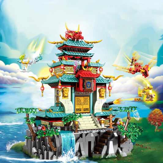 Dragon Palace Mountain LED Light Building Set - Kawaiies - Adorable - Cute - Plushies - Plush - Kawaii