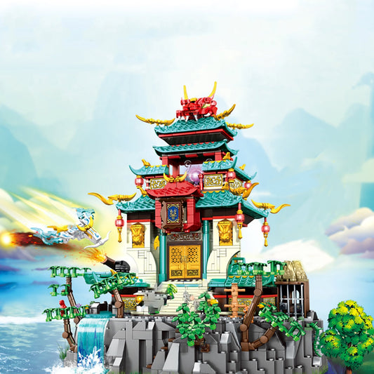 Dragon Palace Mountain LED Light Building Set - Kawaiies - Adorable - Cute - Plushies - Plush - Kawaii