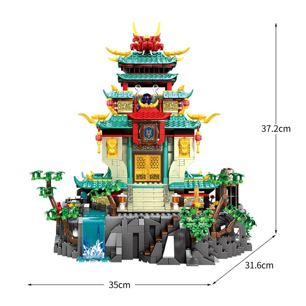 Dragon Palace Mountain LED Light Building Set - Kawaiies - Adorable - Cute - Plushies - Plush - Kawaii