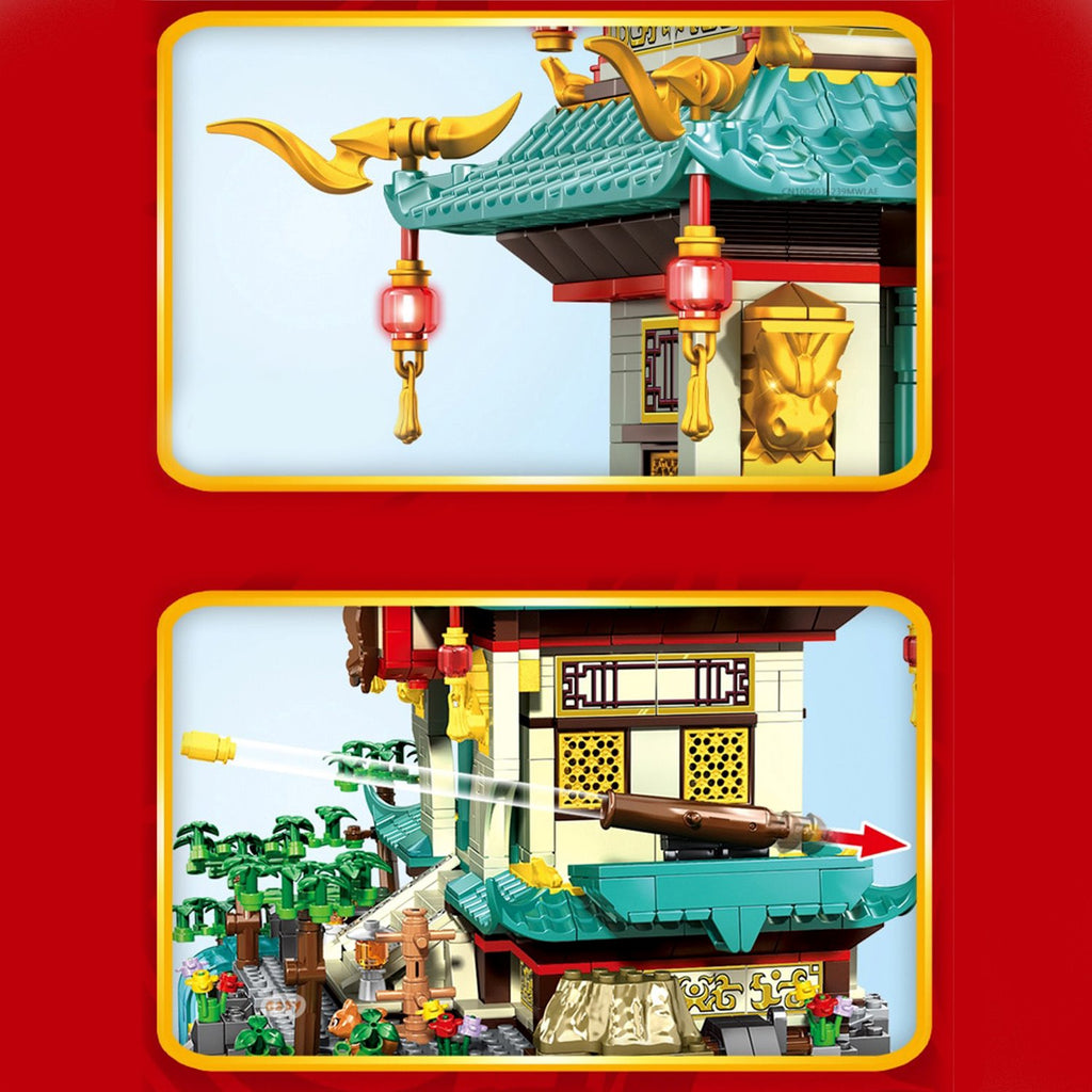 Dragon Palace Mountain LED Light Building Set - Kawaiies - Adorable - Cute - Plushies - Plush - Kawaii