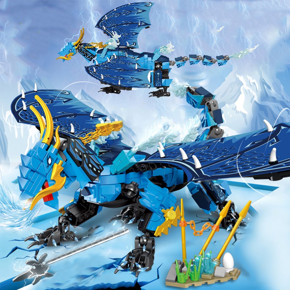 Dragonheart and Blue Thunder Building Blocks  | NEW - Kawaiies - Adorable - Cute - Plushies - Plush - Kawaii
