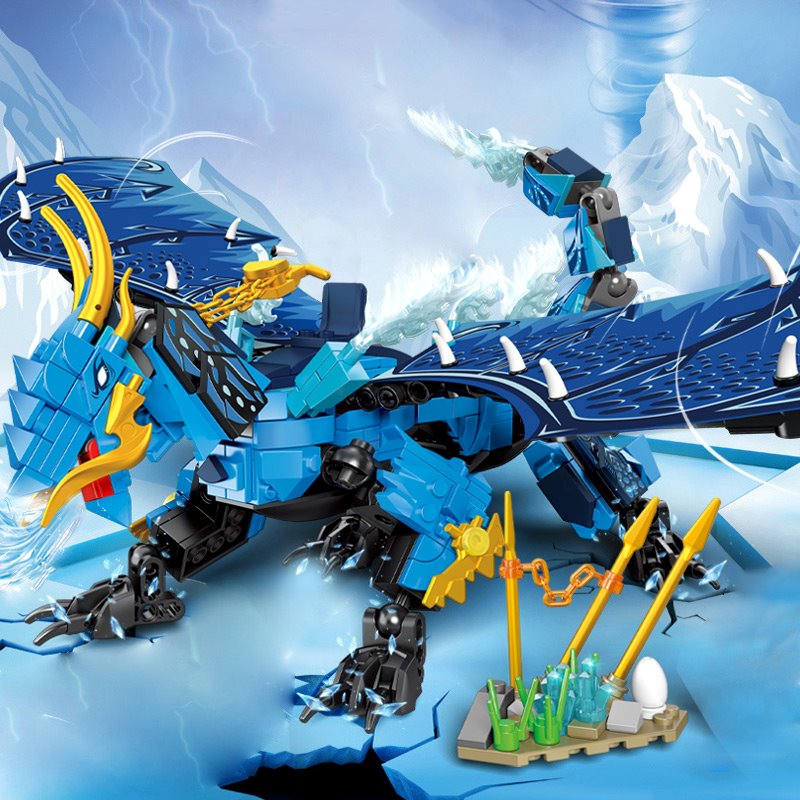 Dragonheart and Blue Thunder Building Blocks  | NEW - Kawaiies - Adorable - Cute - Plushies - Plush - Kawaii