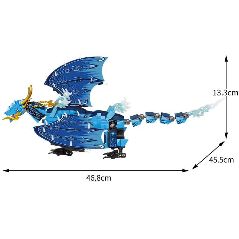 Dragonheart and Blue Thunder Building Blocks  | NEW - Kawaiies - Adorable - Cute - Plushies - Plush - Kawaii