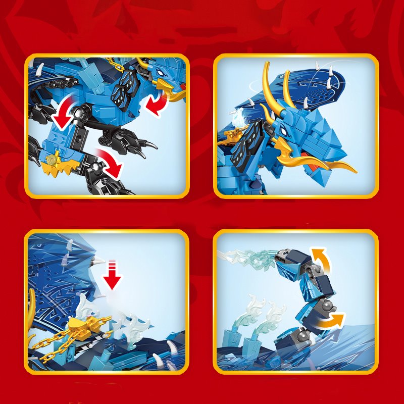 Dragonheart and Blue Thunder Building Blocks  | NEW - Kawaiies - Adorable - Cute - Plushies - Plush - Kawaii