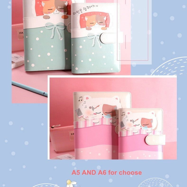 Dreamy Sleeping Cats Journal Set - Kawaiies - Adorable - Cute - Plushies - Plush - Kawaii